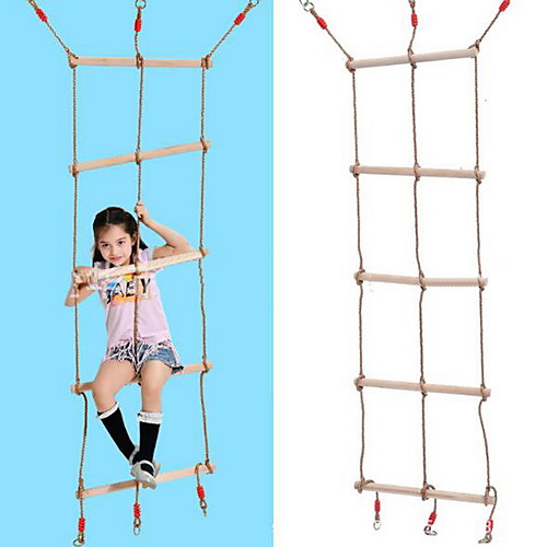 

Outdoor Sports Facilities Children's Swings Three Heads Five Gears Three Rope Ladders Wooden Children's Climbing Ladders