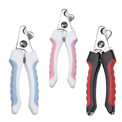 

Dog Cat Cleaning Resin Scissor Nail Clipper Nail File Portable Pet Grooming Supplies Red Pink Blue