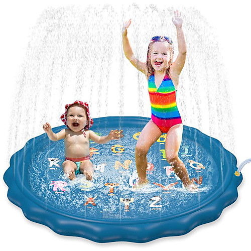 

Splash Pad Sprinkler for Kids Inflatable Pool Pool Hammock Kiddie Baby Pool Swimming Pool Outdoor Portable PVC(PolyVinyl Chloride) Summer Pool 1 pcs Unisex Summer Water Play Toys for Kids Babies and