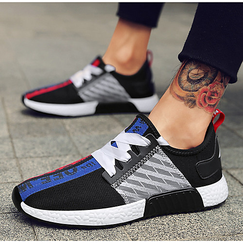 

Men's Spring & Summer Casual Daily Sneakers Mesh White / Black