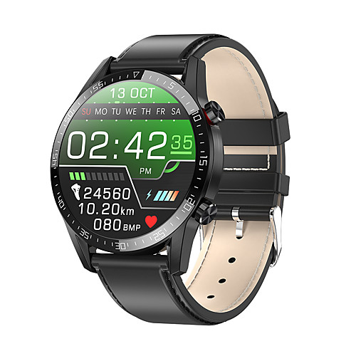 

Smartwatch Digital Modern Style Sporty Genuine Leather 30 m Water Resistant / Waterproof Heart Rate Monitor Bluetooth Digital Casual Outdoor - Black Brown Black / Gray