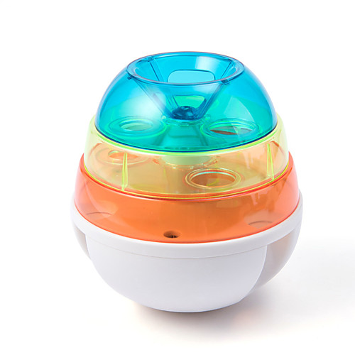 

Ball Interactive Toy Slow Feeder & Treat Ball Dog Cat Pet Toy 1 set Round 360° Rotation Pet Friendly Automatic ABSPC Gift