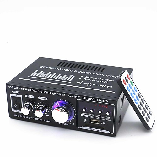 

Bluetooth Power Amplifier Digital Audio Stereo Hi-Fi 30 2.0 699BT USB 1.0/1.1 80 for Car Home Theater Speakers DIY