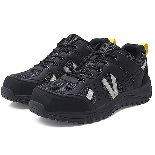 

Men's Summer Sporty Athletic Trainers / Athletic Shoes Hiking Shoes PU Non-slipping Black / Blue Color Block