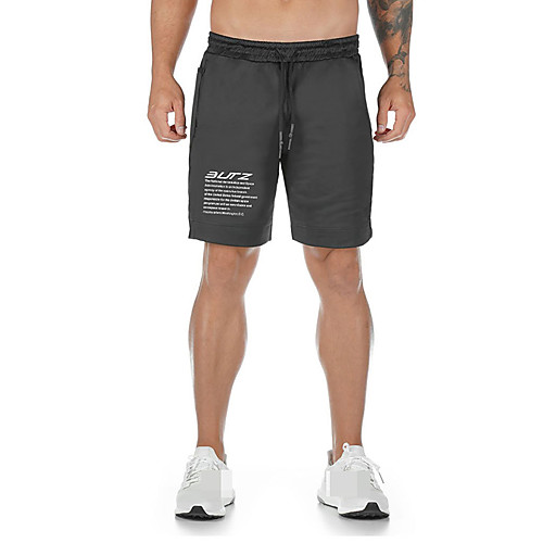 

Men's High Waist Running Shorts Athletic Shorts Workout Shorts 1pc Drawstring Sports Bottoms Running Walking Jogging Training Breathable Quick Dry Soft Solid Colored Fashion White Black Gray