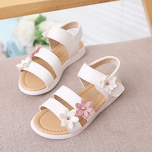 

Girls' Comfort Synthetics Sandals Little Kids(4-7ys) White / Yellow / Pink Summer