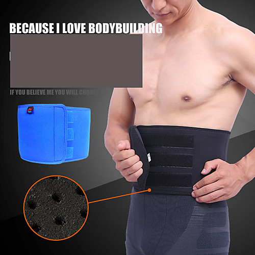 

Back Brace Back Support / Lumbar Support Belt Waist Trimmer / Sauna Belt for Running Fitness Gym Workout Adjustable Compression Breathable Tummy Fat Burner Sweat Out Men's Women's Nylon Emulsion 1