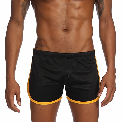 

Men's 1 Piece Mesh / Basic Boxers Underwear / Briefs Underwear - Normal Low Waist Light Blue White Black M L XL