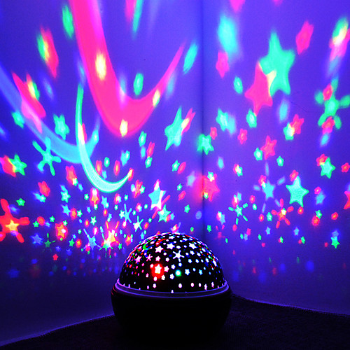 

Baby & Kids' Night Lights Moon Star Starry Night Light LED Lighting Light Up Toy Constellation Lamp Star Projector Glow USB Batteries Powered Kid's Adults for Birthday Gifts and Party Favors 1 pcs