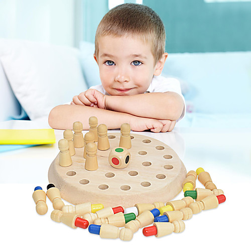 

Board Game Educational Toy Wooden Memory Match Stick Chess Game Wooden family game Parent-Child Interaction Family Interaction Home Entertainment Kids Child's Boys and Girls Toys Gifts