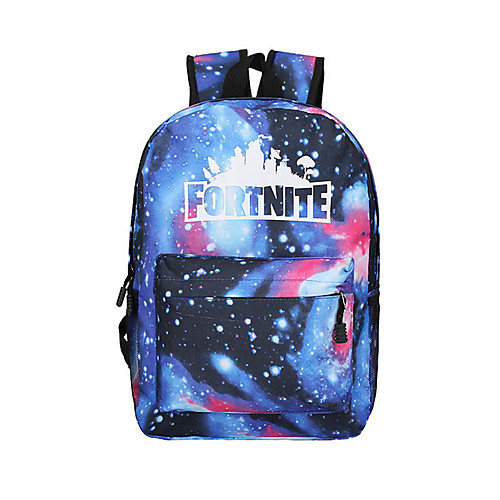 

Large Capacity Nylon Pattern / Print School Bag Floral Print School Black / Blue / Purple