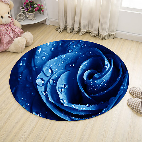 

Modern Round Rug Floor Mat Non Slip Absorbent Carpet Yoga Rug for Entryway Bedroom Living Room Sofa Home Decor