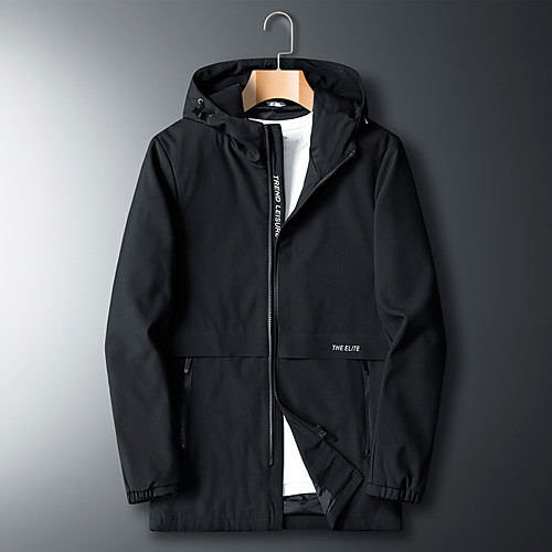 

Men's Hiking Skin Jacket Hiking Jacket Hiking Windbreaker Summer Outdoor Sunscreen Breathable Quick Dry Anti-Mosquito Jacket Top Elastane Single Slider Running Hunting Fishing Black / Dark Blue