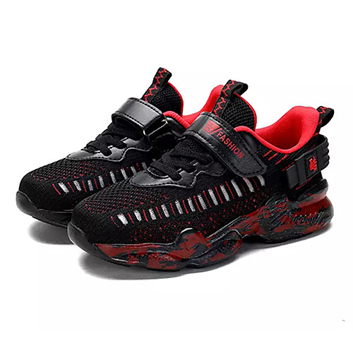 

Boys' Comfort Knit / Elastic Fabric Trainers / Athletic Shoes Big Kids(7years ) Running Shoes White / Black / Gray Spring