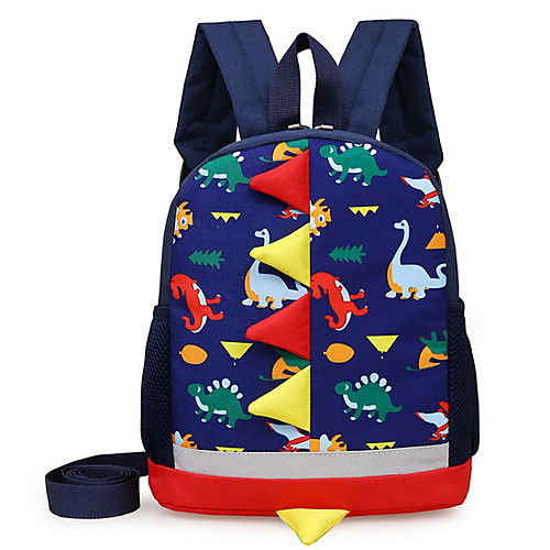 

Large Capacity Oxford Cloth Zipper School Bag Cartoon School Red / Blushing Pink / Sky Blue