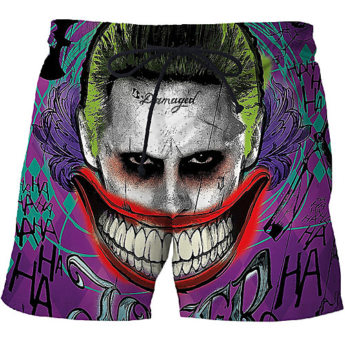 

Men's Sporty Basic Daily Holiday Slim Chinos Shorts Pants - 3D Print Drawstring Summer Purple US32 / UK32 / EU40 / US34 / UK34 / EU42 / US36 / UK36 / EU44