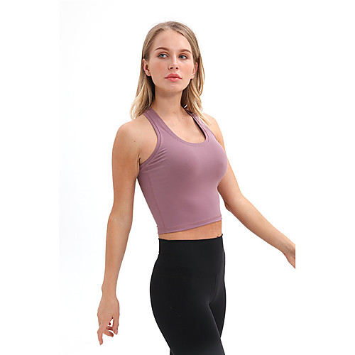 

Women's Tank Top Racerback Fashion White Black Dusty Rose Pink Green Nylon Yoga Fitness Running Top Sport Activewear Breathable High Impact Quick Dry Comfortable Freedom Stretchy