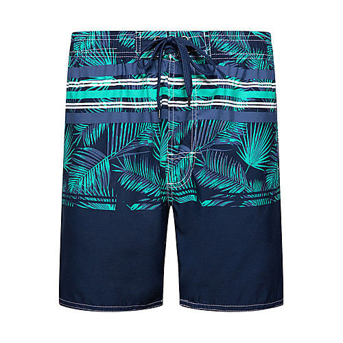 

Men's Boho Orange Green Blue Board Shorts Bottoms Bikini Bottoms Beach board shorts Swimwear Swimsuit - Floral Lace up Breathable XL XXL XXXL Orange