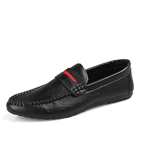 

Men's Spring & Summer / Fall & Winter Casual / British Daily Office & Career Loafers & Slip-Ons Walking Shoes Nappa Leather Black / Yellow