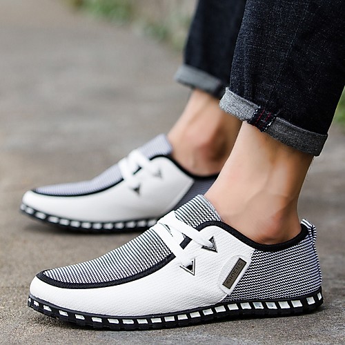 

Men's Summer Casual Outdoor Sneakers Canvas Non-slipping White / Black / Blue