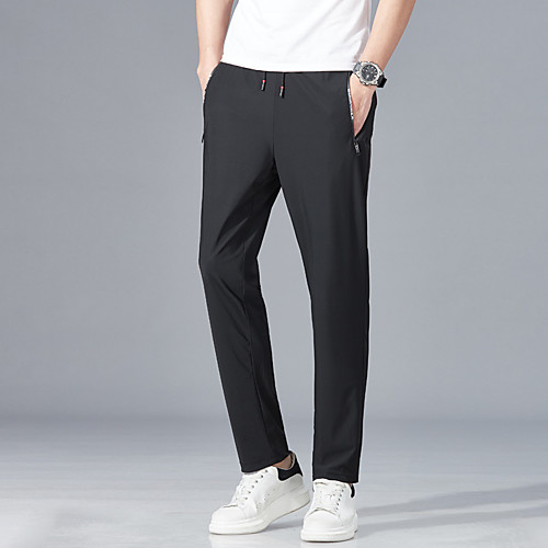 

Men's Hiking Pants Summer Outdoor Breathable Quick Dry Sweat-wicking Comfortable Cotton Pants / Trousers Bottoms Running Camping / Hiking Hunting Black M L XL XXL XXXL Loose / Wear Resistance