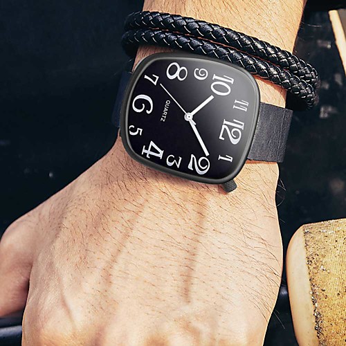 

Men's Dress Watch Analog Quartz Modern Style Stylish Casual Casual Watch Large Dial / One Year / Leather