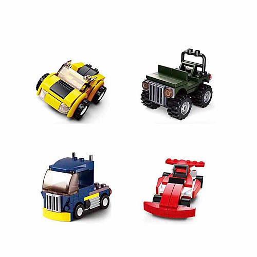 

Building Blocks Educational Toy Construction Set Toys 196 pcs Vehicles Truck Cartoon compatible Plastic Shell Legoing Exquisite Hand-made Decompression Toys DIY Boys and Girls Toy Gift / Kid's