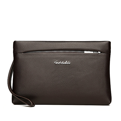 

Men's PU Clutch Solid Color Black / Brown