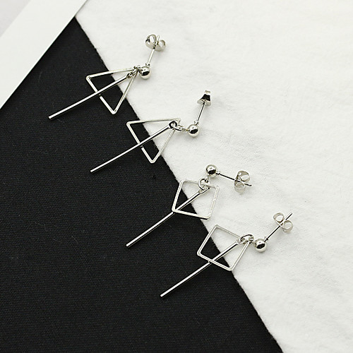

Women's Earrings Holiday Wedding Birthday Romantic Earrings Jewelry White / Silver For Date Street Festival 1 Pair