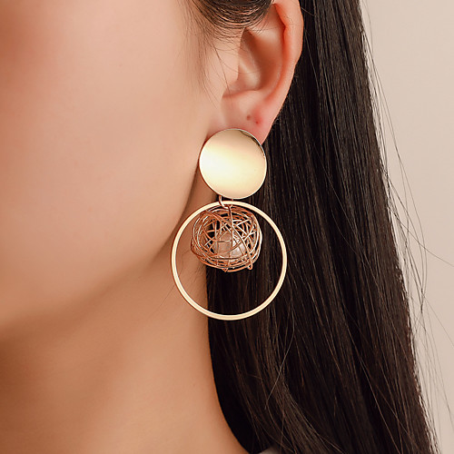 

Women's Earrings Holiday Wedding Birthday Romantic Earrings Jewelry Gold For Date Street Festival 1 Pair