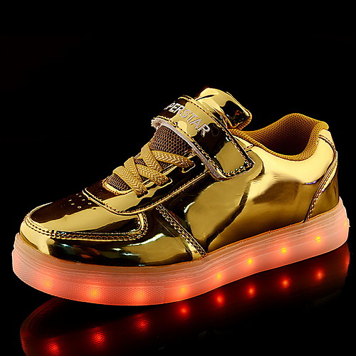 

Girls' LED Shoes / Luminous Shoe / USB Charging PU Trainers / Athletic Shoes Little Kids(4-7ys) Running Shoes LED Pink / Gold / Silver Summer