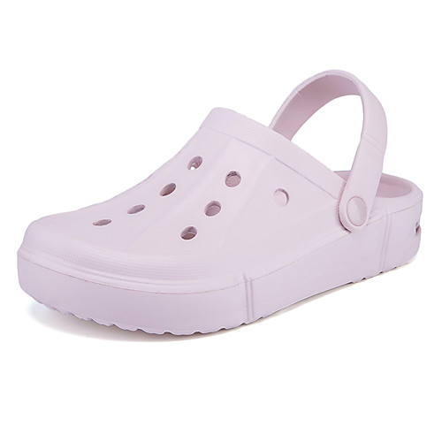 

Unisex Clogs & Mules 2020 Summer Flat Heel Round Toe Casual Minimalism Daily Beach EVA(ethylene-vinyl acetate copolymer) Water Shoes / Upstream Shoes Light Purple / Fuchsia / Pink