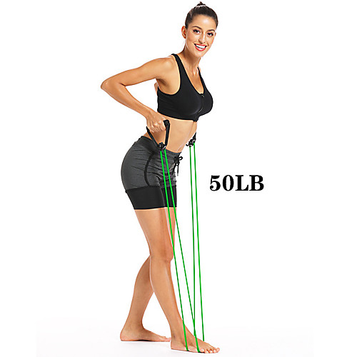 

Exercise Resistance Bands Sports TPE Home Workout Yoga Pilates Non Toxic Stretchy Strength Training Muscular Bodyweight Training Physical Therapy Resistance Training For Men Women Forearm Ankle Belly