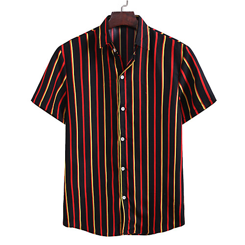 

Men's Striped Shirt Basic Daily White / Black