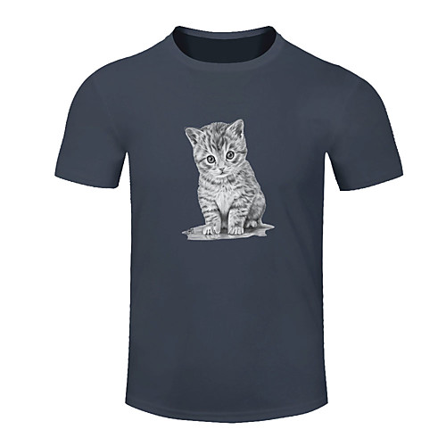 

Men's Women's Running T-Shirt Workout Shirt Round Neck Running Walking Jogging Breathable Moisture Wicking Soft Sportswear Cat Plus Size Tee / T-shirt Top Short Sleeve Activewear Micro-elastic