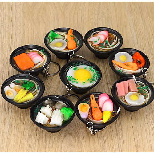 

Toy Food / Play Food Key Chain Novelty Toys Stress Reliever Food Creative Creative New Design Funny Resin for Kid's Adults All