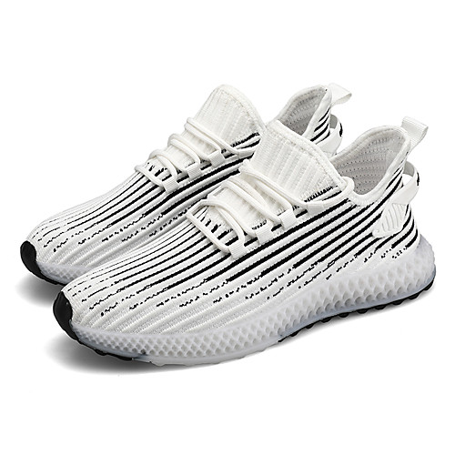 

Men's Fall Daily Outdoor Trainers / Athletic Shoes Running Shoes / Walking Shoes Mesh Breathable Non-slipping Shock Absorbing White / Black / Gray