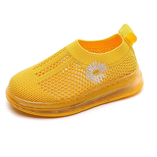 

Girls' Comfort Mesh Trainers / Athletic Shoes Little Kids(4-7ys) Running Shoes Black / Yellow / Pink Summer
