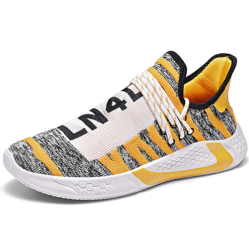 

Men's Fall / Spring & Summer Sporty / Casual Daily Outdoor Trainers / Athletic Shoes Running Shoes / Walking Shoes Tissage Volant Breathable Non-slipping Shock Absorbing Black / Yellow / Red Color