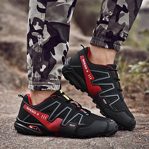 

Men's Summer Outdoor Trainers / Athletic Shoes Mesh Non-slipping Black / Red / Green