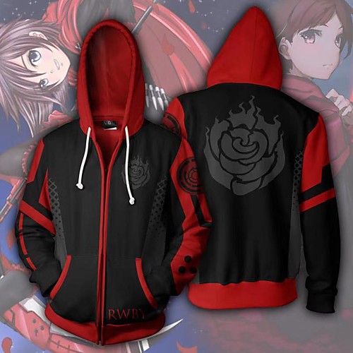 

Inspired by RWBY Cosplay Costume Hoodie Polyster Print Printing Hoodie For Men's / Women's