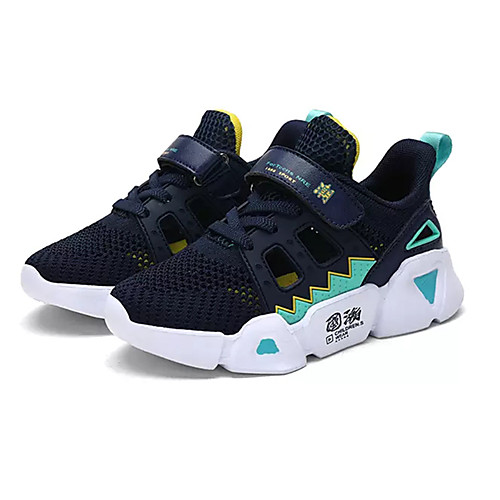 

Boys' / Girls' Comfort Mesh / PU Trainers / Athletic Shoes Big Kids(7years ) Running Shoes Black / Pink / Beige Spring / Color Block