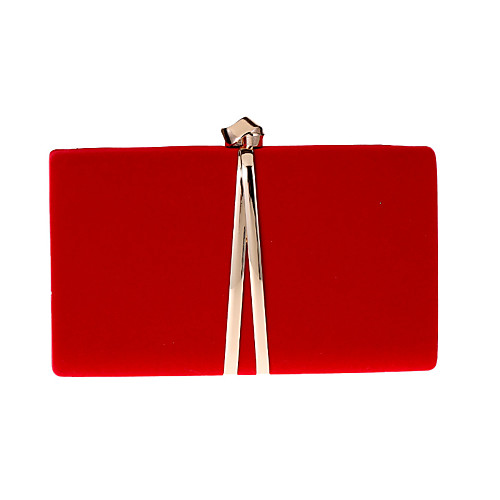 

Women's Bags Polyester Evening Bag Chain Solid Color Wedding Party Event / Party Wedding Bags Wine Black Red / Fall & Winter