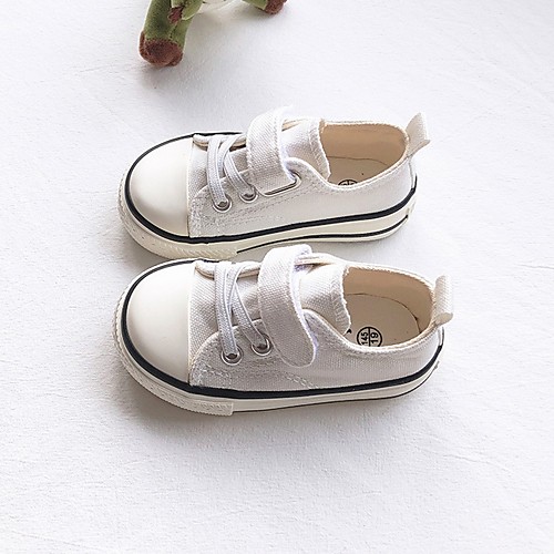 

Boys' Comfort Canvas Sneakers / Flats Big Kids(7years ) White / Black / Yellow Spring