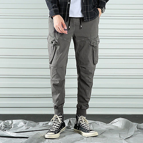

Men's Hiking Pants Hiking Cargo Pants Summer Outdoor Breathable Quick Dry Soft Sweat-wicking Cotton Pants / Trousers Bottoms Running Camping / Hiking Hunting Black Army Green Burgundy M L XL XXL XXXL