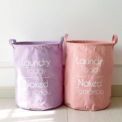 

Home Storage And Finishing Light Color Cotton And Linen Storage Bucket 1pc