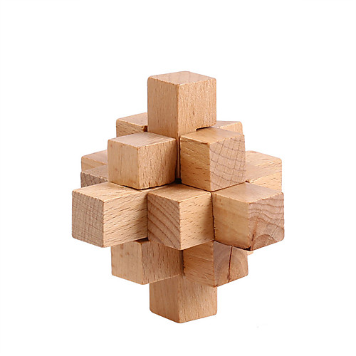 

Jigsaw Puzzle Wooden Puzzle IQ Brain Teaser Luban Lock Wooden Model IQ Test Wooden Adults' Toy Gift