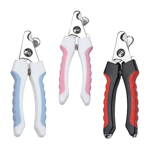

Dog Cat Pets Cleaning Plastic & Metal Scissor Nail Clipper Nail File Waterproof Portable Pet Grooming Supplies Red Blue Pink 1 Piece