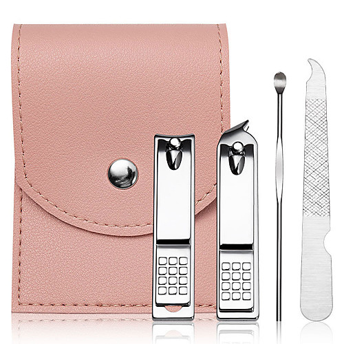 

4 pcs Stainless Steel Multi Function Best Quality Trendy Romantic Office / Career Daily Nail Art Tool for Finger Nail Toe Nail