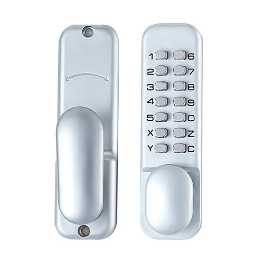 

Contemporary Electronic Keypad Single Cylinder Deadbolt with 1-Touch Motorized Locking, Satin Nickel